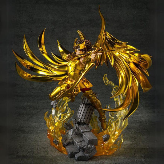 Figurine Figuarts Zero du Chevalier d’Or du Sagittaire, mesurant 25 cm, par Bandai. Une représentation fidèle et imposante du héros légendaire de Saint Seiya.