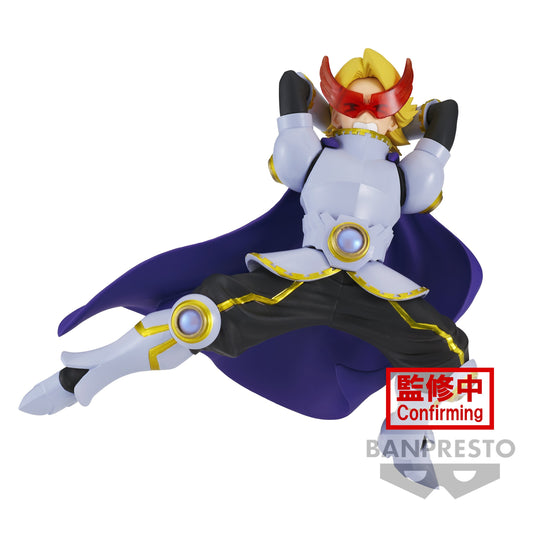 Admirez cette figurine saisissante de Yuga Aoyama, issue de My Hero Academia, de la gamme THE AMAZING HEROES PLUS de Banpresto. D’une hauteur de 19 cm, elle montre Aoyama dans une pose énergique, prêt à activer son Alter emblématique. Ses cheveux blonds brillants, son costume héroïque, et son sourire confiant sont fidèlement détaillés, capturant parfaitement sa personnalité exubérante.