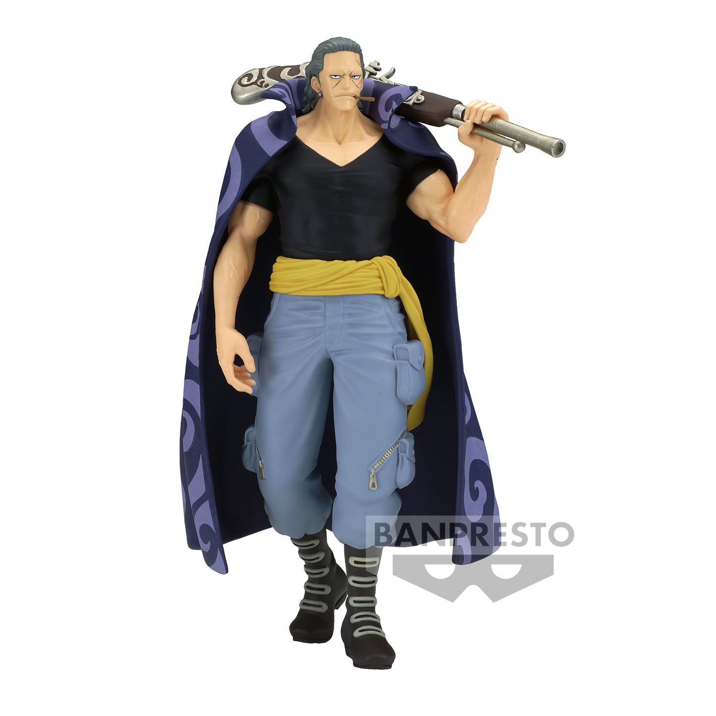 Admirez cette figurine de Benn Beckman de One Piece, créée par Banpresto dans la gamme The Shukko. Avec une hauteur de 17 cm, Benn est représenté dans une pose dynamique, capturant son charisme et sa force. Les détails soignés de son costume et son expression réfléchie rendent hommage à ce personnage essentiel de l'équipage de Shanks.