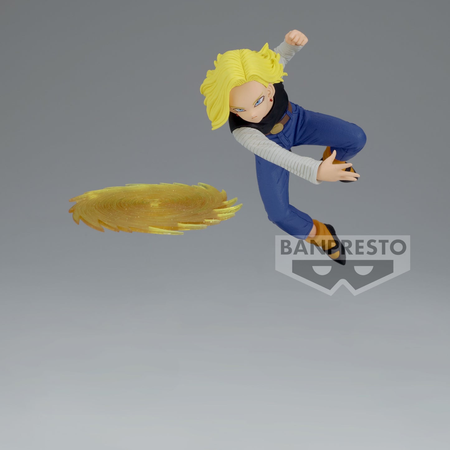 Admirez la figurine de C-18, mesurant 13 cm, produite par Banpresto. Capturant l'énergie et l'intensité du personnage, cette figurine est un incontournable pour tous les fans de Dragon Ball Z et les collectionneurs.