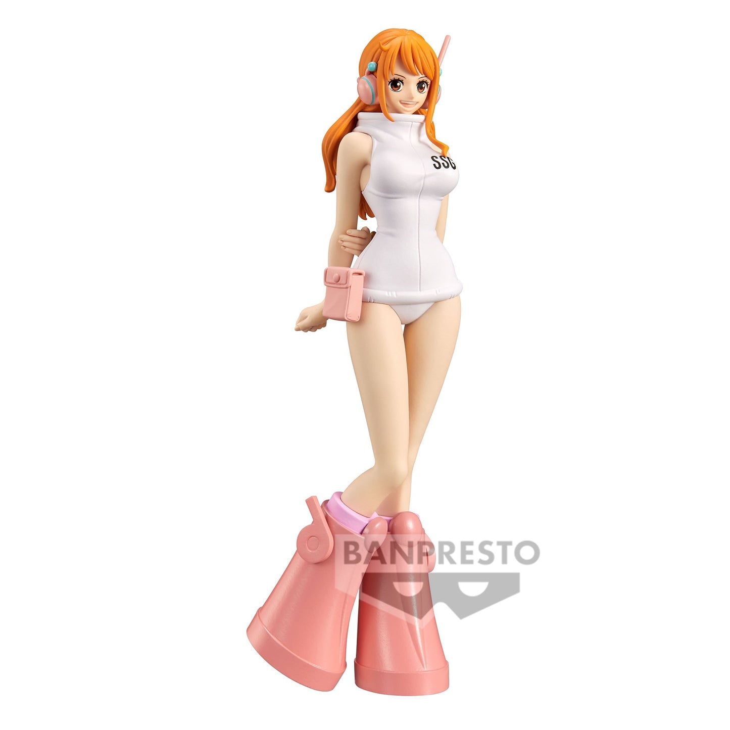 Admirez cette figurine de Nami de One Piece, créée par Banpresto dans son arc Egg Head. Avec une hauteur de 16 cm, Nami est représentée dans une pose dynamique et pleine de vie, reflétant son esprit aventurier et sa détermination.