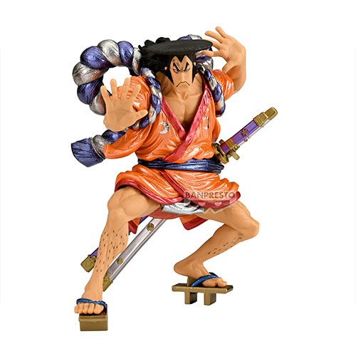 Figurine de Kozuki Oden (17 cm) de la gamme King of Artist par Banpresto – One Piece – avec pose imposante et détails fidèles au manga
