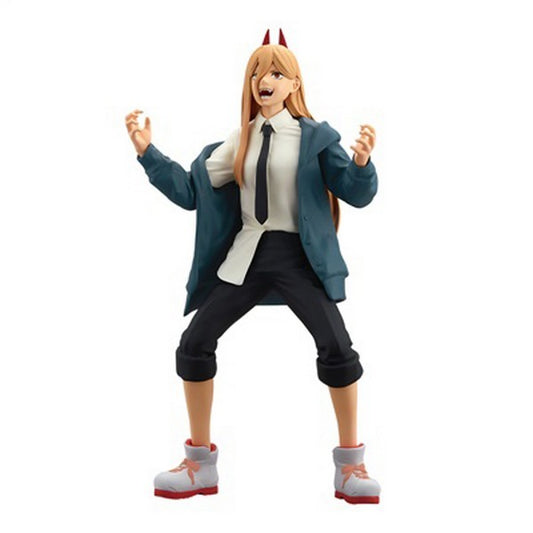 Découvrez la superbe figurine de Power, issue de la gamme Glitters & Glamours par Bandai, inspirée du manga Chainsaw Man. D’une hauteur de 20 cm, cette figurine représente Power dans une posture confiante, exhibant son attitude désinvolte et sa personnalité explosive. Ses cheveux blonds échevelés, ses cornes emblématiques et son uniforme distinctif sont reproduits avec soin, capturant toute l’essence de ce démon redoutable et chaotique.