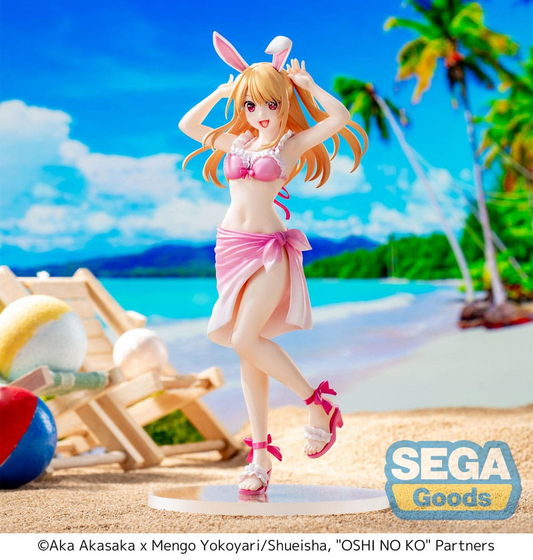 Admirez cette figurine de Ruby Hoshino de Oshi no Ko, proposée par Sega dans la gamme Luminasta. Avec une hauteur de 18 cm, Ruby est représentée en maillot de bain, capturant son énergie et son enthousiasme. Les détails minutieux de son maillot de bain et son sourire éclatant rendent hommage à son caractère dynamique. Une pièce essentielle pour tous les collectionneurs et les fans de Oshi no Ko!