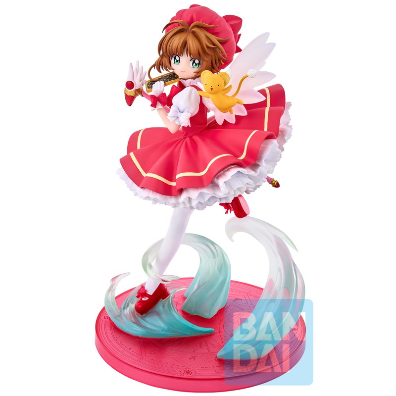 Figurine Sakura Ichibansho 25ᵉ Anniversaire Cardcaptor Sakura 18 cm Bandai, hommage élégant à l'héroïne avec des détails raffinés et une pose iconique