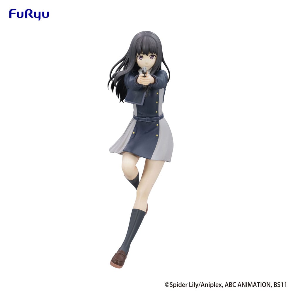 Figurine Takina Inoue Trio Try It de Lycoris Recoil, modèle de 21 cm par FuRyu, idéale pour les fans de l'anime et les collectionneurs