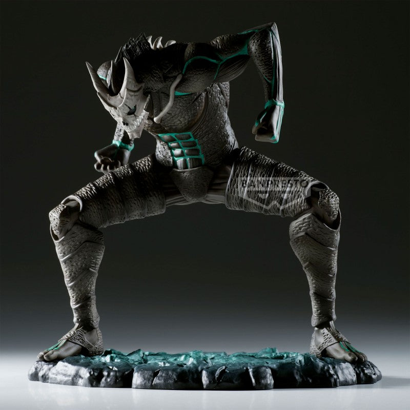 Figurine The Brush de Kaiju n° 8 par Banpresto, taille 11 cm. Détails saisissants de la transformation de Kafka Hibino en Kaiju, puissance brute capturée