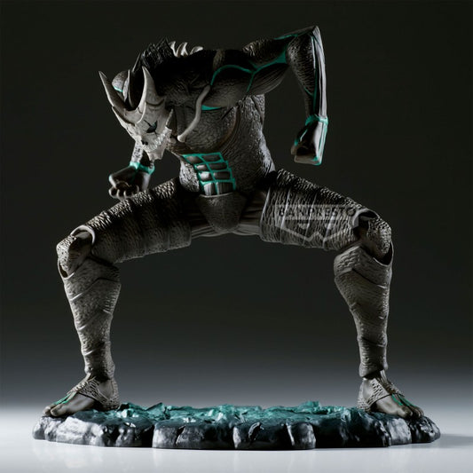 Figurine The Brush de Kaiju n° 8 par Banpresto, taille 11 cm. Détails saisissants de la transformation de Kafka Hibino en Kaiju, puissance brute capturée