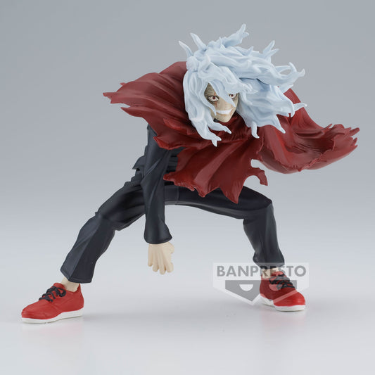 Admirez cette figurine de Tomura Shigaraki, mesurant 10
 cm, provenant de la gamme The Evil Villains de Banpresto. Cette pièce incarne parfaitement l'intensité et le mystère de Shigaraki, un ajout incontournable pour les fans de My Hero Academia.