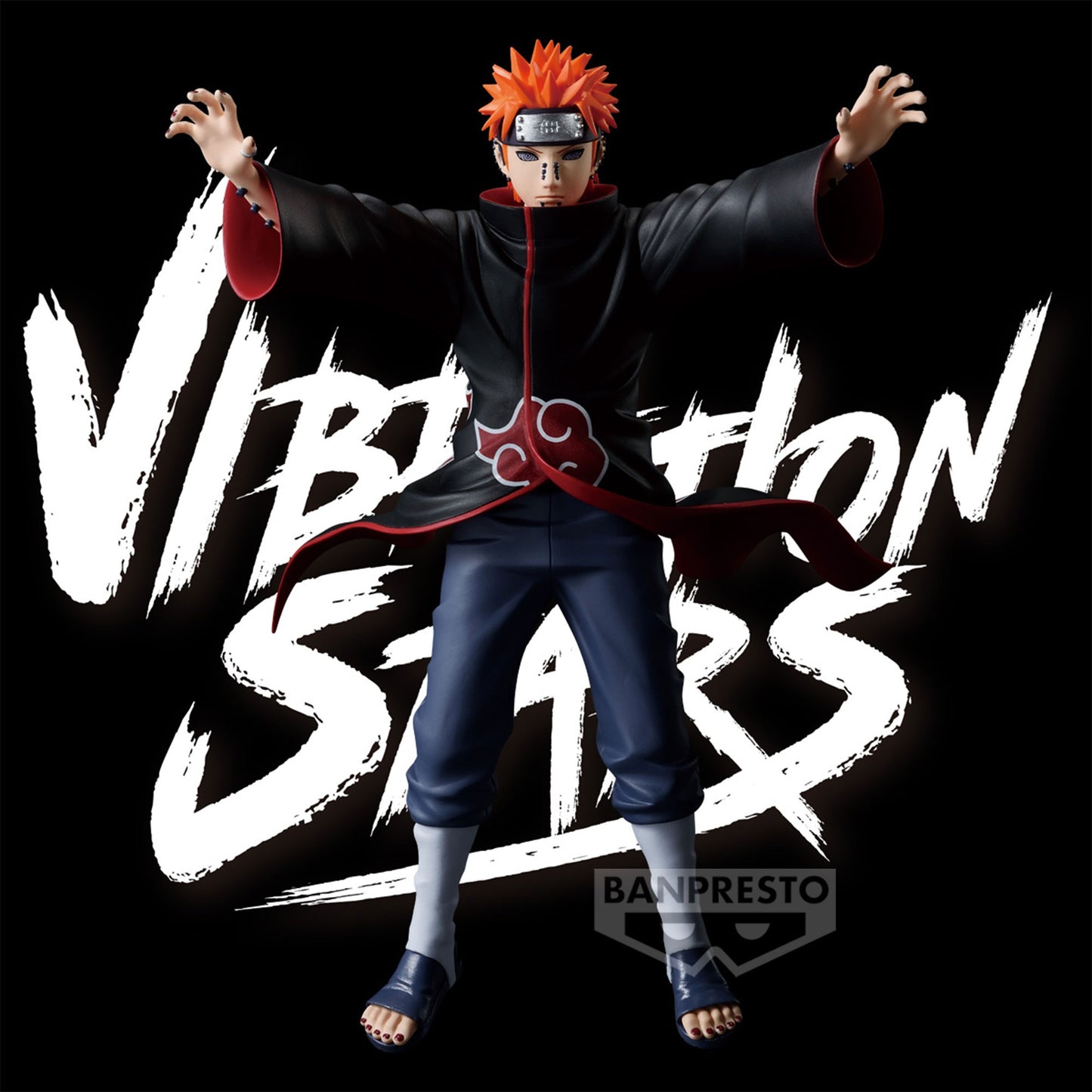 Voici la figurine de Pain de Naruto, issue de la gamme Vibration Stars de Banpresto. Mesurant 17 cm, cette figurine représente Pain en pleine attaque, capturant l'intensité de son combat et son charisme en tant qu'antagoniste.