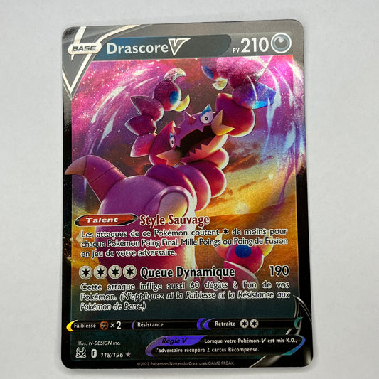 CARTES POKEMON DRASCORE V 118/196 FR