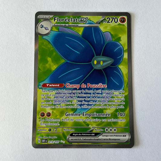 CARTES POKEMON FLORECLAT EX 213/197 FR