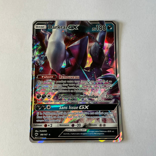 CARTES POKEMON DARKRAI GX 88/147 FR