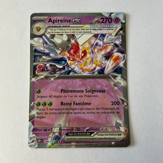 CARTES POKEMON APIREINE EX 096/197 FR