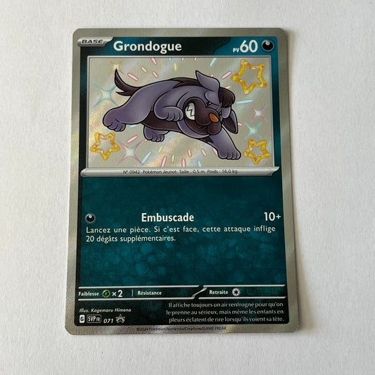 CARTES POKEMON GRONDOGUE SHINY 071 FR