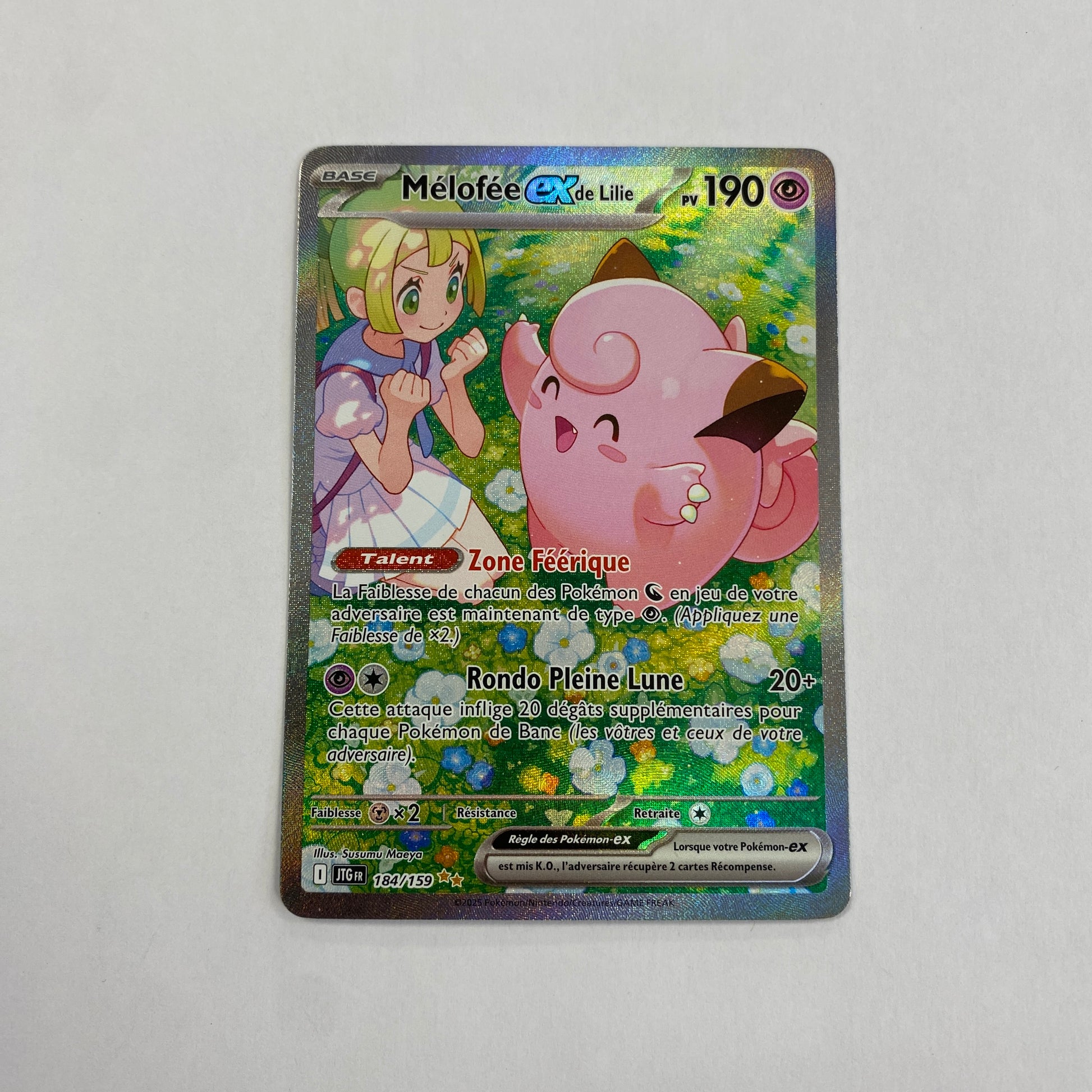 Carte Pokemon Melofee EX 184/159 ALT Aventures Ensemble FR