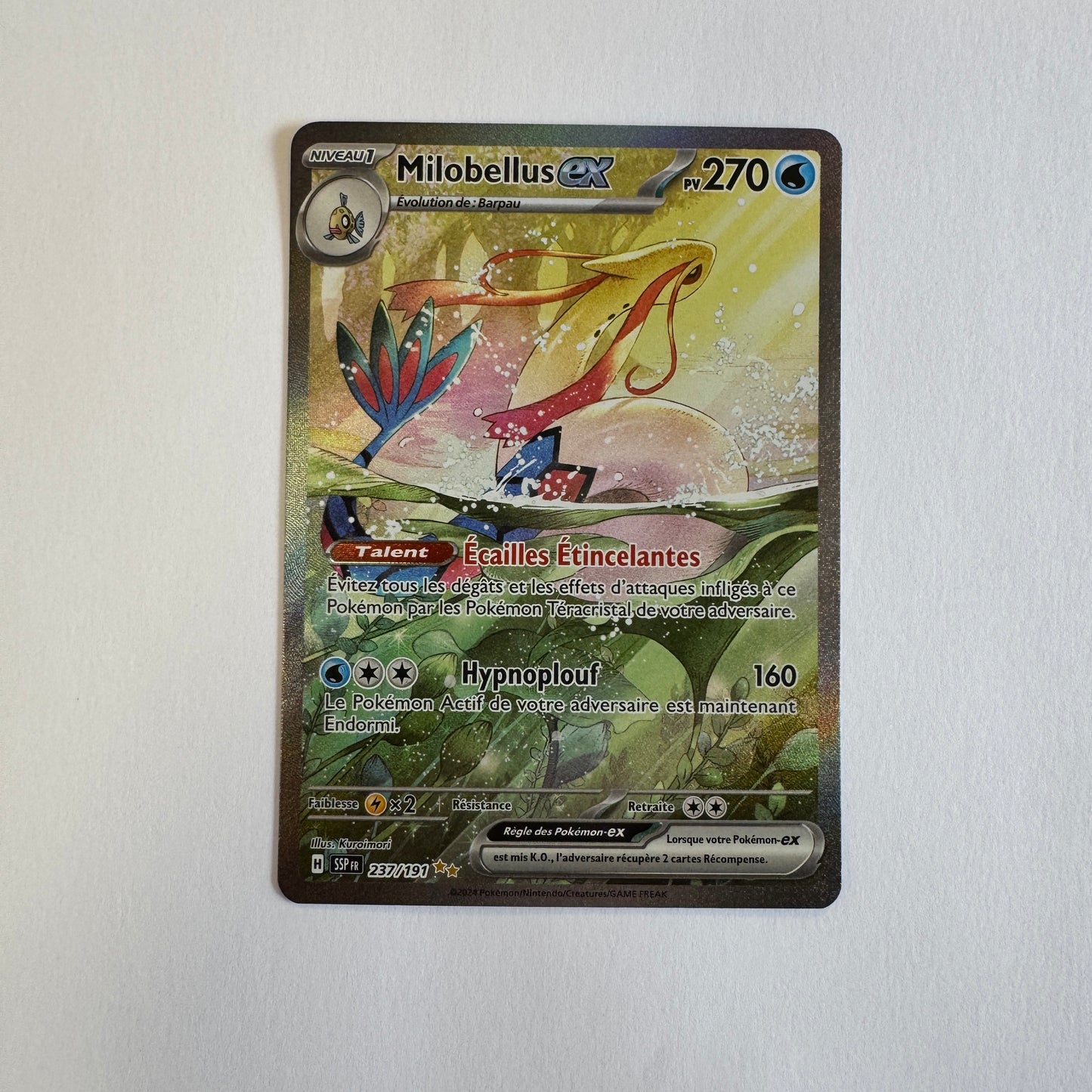 Carte Pokémon Alt EX Etincelles Déferlantes Ev8