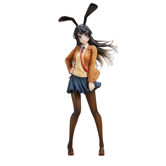 Figurine de Mai Sakurajima dans "Rascal Does Not Dream of Bunny Girl Senpai". Cette figurine captivante capture parfaitement le charme et l'élégance de Mai dans son costume emblématique de bunny girl. Avec des détails soignés et une expression envoûtante, cette pièce est un incontournable pour les fans de l'anime et les collectionneurs de figurines.