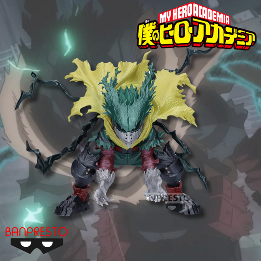 Explorez les ténèbres avec la figurine Dark Deku de My Hero Academia. Capturant l'intensité de la transformation d'Izuku Midoriya, cette pièce de collection est un must-have pour les fans. Commandez maintenant et ajoutez une touche de mystère à votre collection My Hero Academia. Livraison rapide et sécurisée disponible.