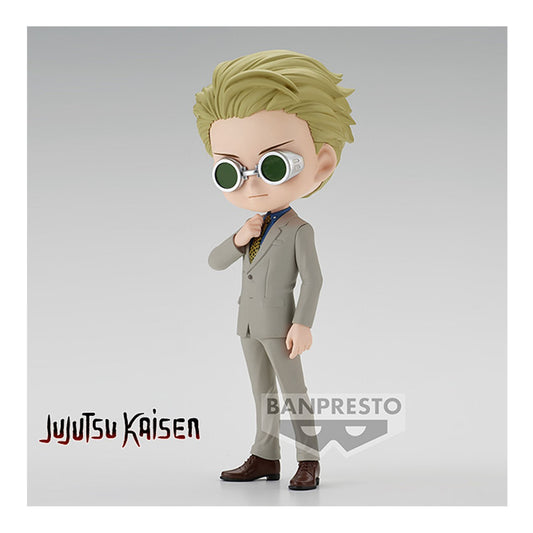  Figurine Q Posket de 14 cm de Nanami Kento de Jujutsu Kaisen. Cette figurine captivante capture parfaitement le charisme et la détermination de Nanami avec ses détails soignés et son expression emblématique. Parfait pour les fans de l'anime et les collectionneurs de figurines, cette pièce ajoute une touche d'authenticité à toute collection.