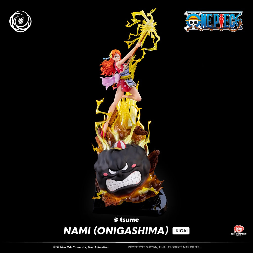 Statue en résine de Nami – One Piece – Tsume Ikigai 47 cm, édition limitée à 1300 exemplaires.