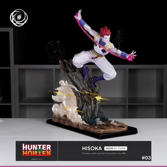 Découvrez la statue de Hisoka de Tsume, mesurant 44 cm, issue de la prestigieuse gamme Ikigai. Cette pièce de collection exquise capture l'essence du personnage emblématique de Hunter x Hunter, mettant en valeur son charisme, son style unique et ses traits distinctifs. Fabriquée avec un souci du détail inégalé, chaque aspect de la statue, des couleurs vives aux finitions soignées, reflète l'univers captivant de Yoshihiro Togashi. Que vous soyez un passionné de l'univers animé ou un collectionneur averti, ce