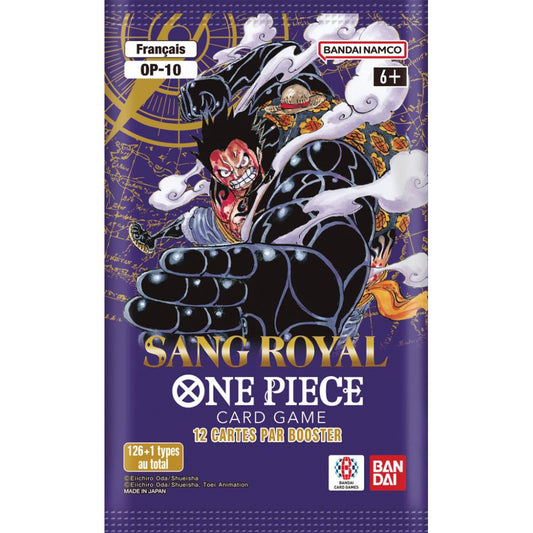 Booster OP-10 Sang Royal en français – 12 cartes – extension Punk Hazard & renforts des thèmes populaires.