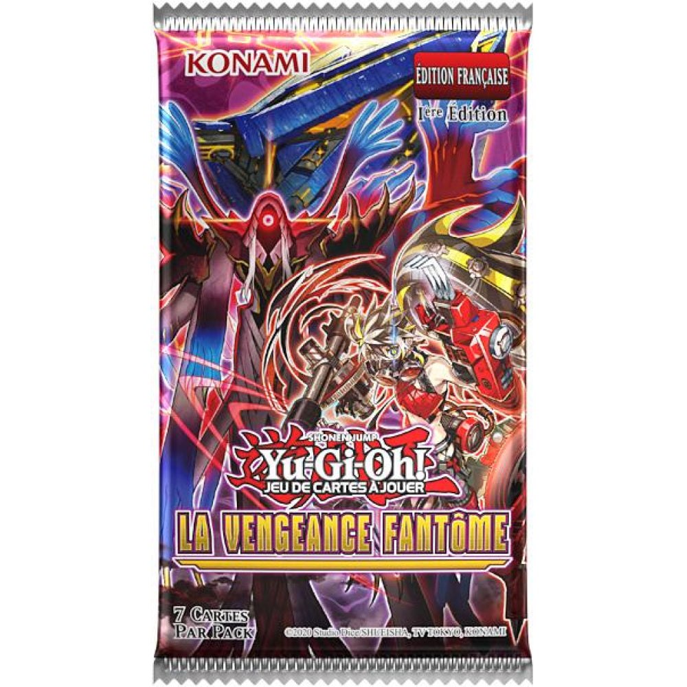 Booster Yu-Gi-Oh! La Vengeance Fantôme contenant des cartes à collectionner issues de l’extension Phantom Rage
