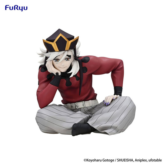 Statuette Doma Noodle Stopper de Demon Slayer Kimetsu no Yaiba, figurine PVC assise de 9 cm.