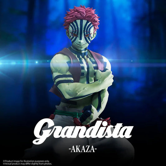 Figurine de Akaza en version Grandista 22 cm, inspirée de l’anime Demon Slayer, avec pose dynamique et détails fidèles au personnage.