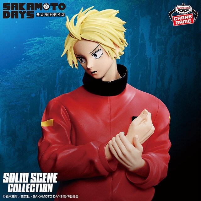 Figurine Asakura Shin – Solid Scene Collection – Sakamoto Days, personnage en pleine action avec pose dynamique et détails fidèles.