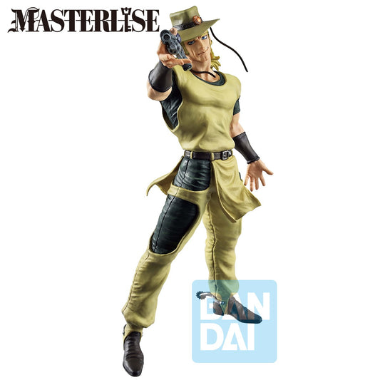 Figurine Hol Horse – Ichibansho – JoJo’s Bizarre Adventure, personnage en pose dynamique avec son pistolet Emperor, hauteur 26 cm.