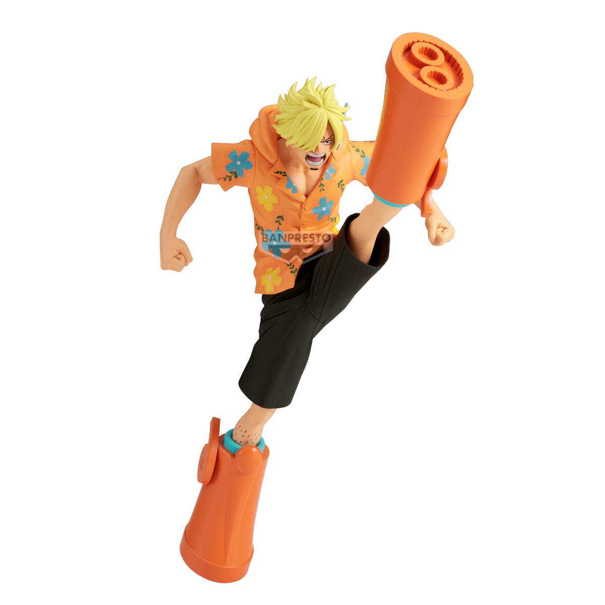 Figurine Sanji II – Battle Record Collection – One Piece (Egg Head), pose dynamique montrant ses techniques de combat et son charisme.