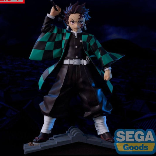 Figurine Figurizma de Tanjiro Kamado 22 cm – Demon Slayer, pose de combat dynamique avec son sabre prêt à l’action.