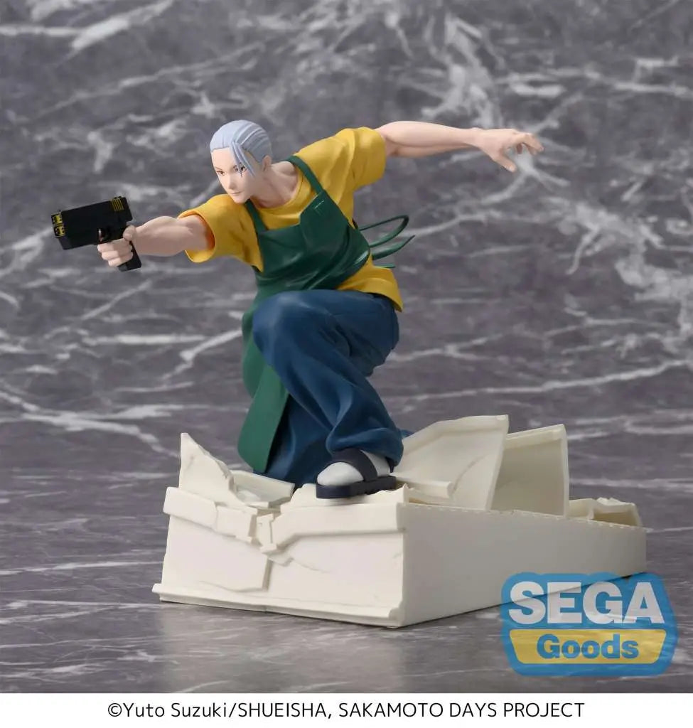 Figurine Taro Sakamoto Serious Luminasta issue de Sakamoto Days, représentant l’ancien assassin en mode sérieux et combat