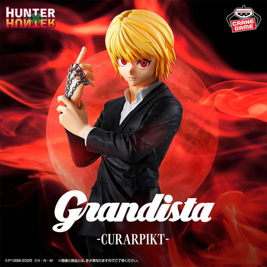 Figurine Kurapika Grandista 27 cm de Hunter × Hunter, statuette PVC détaillée représentant le dernier survivant du clan Kuruta.