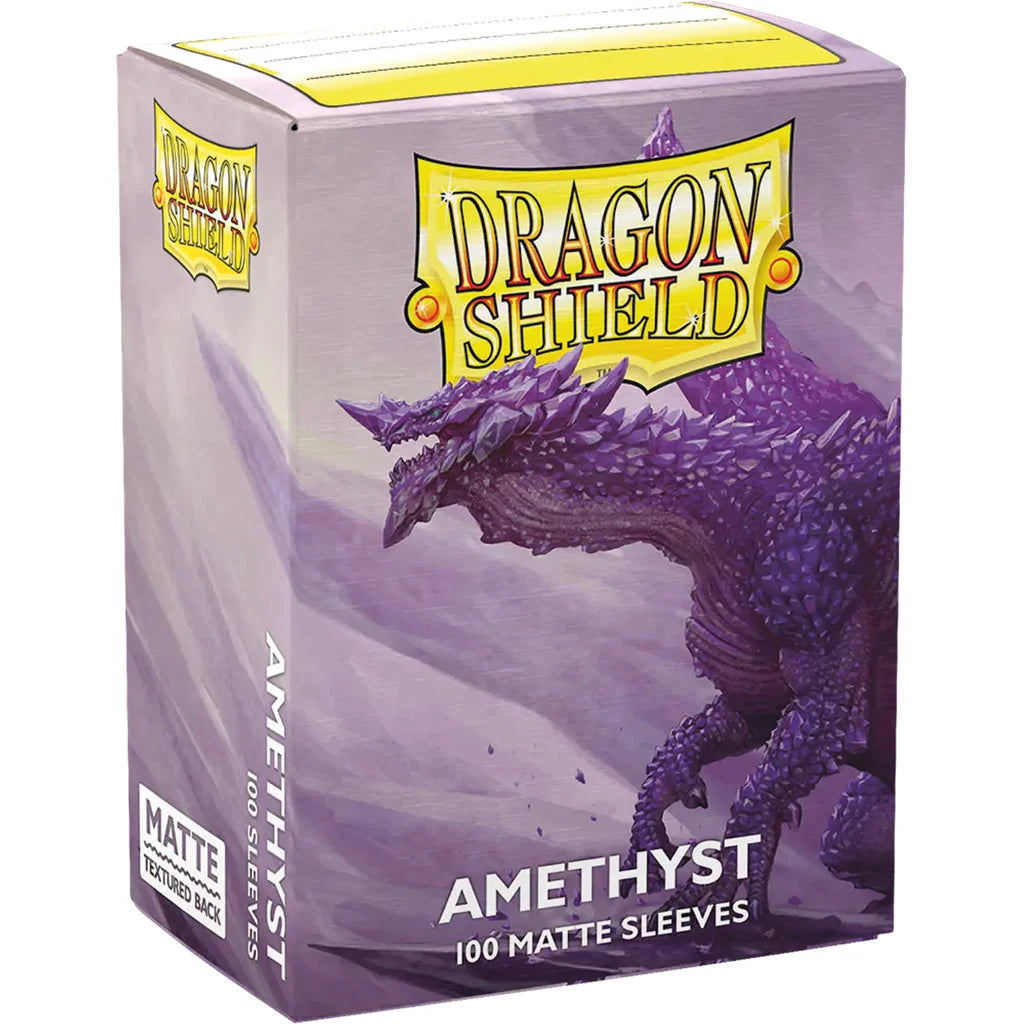 boite de 100 pochettes de protection pour cartes de format Pokemon, Magic, Dragon ball, One piece... 
violet amethyst et matte, d'excellente qualité