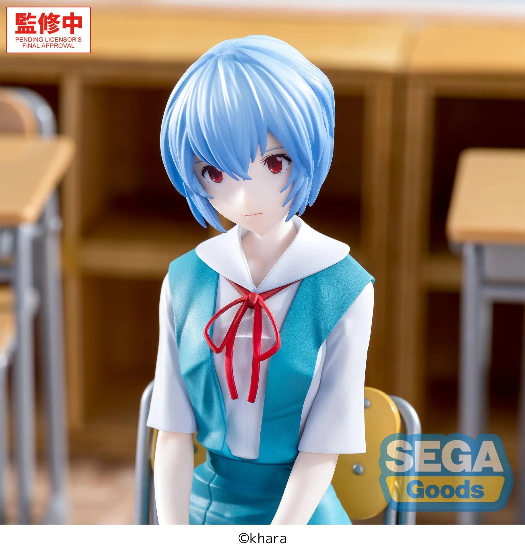 Statuette de Rei Ayanami inspirée de la série Neon Genesis Evangelion
