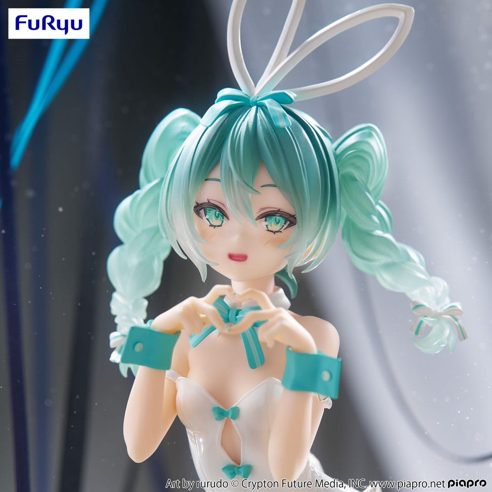 HATSUNE MIKU BICUTE BUNNIES MIKU RURUDO 17CM BLANCHE
