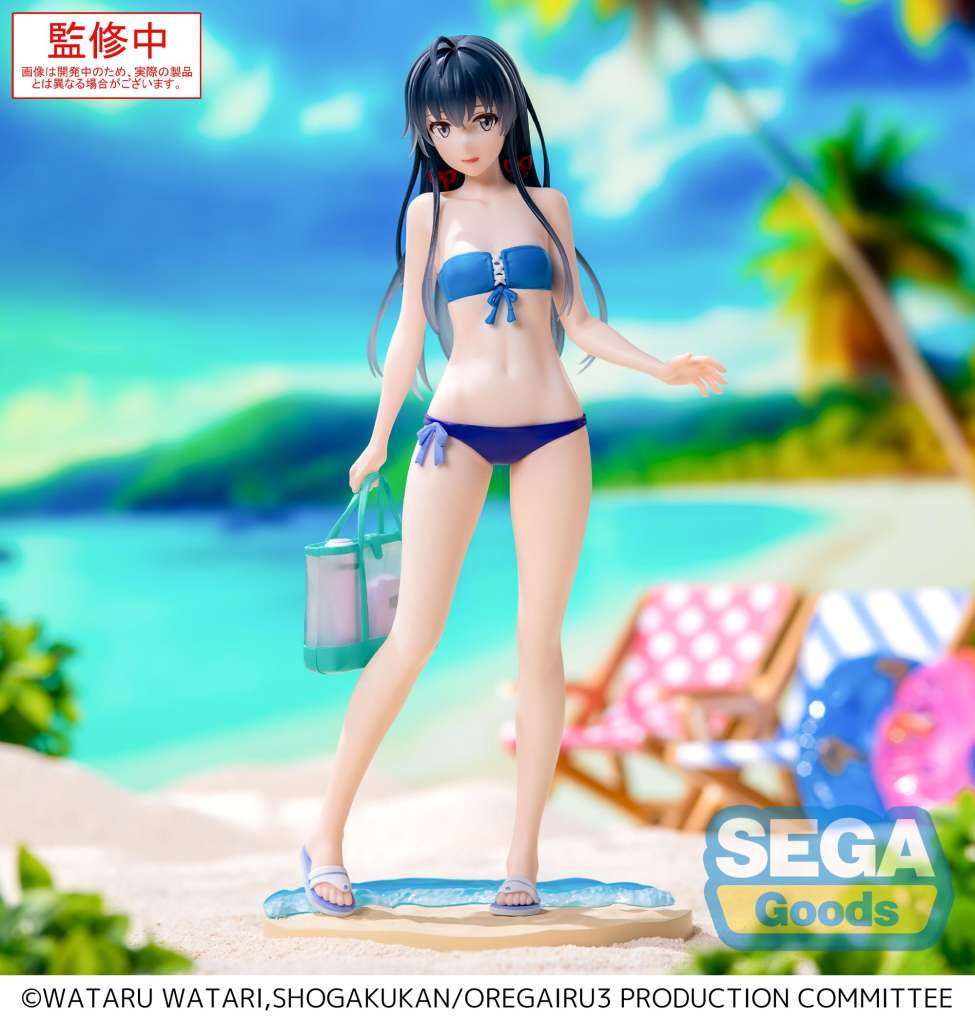 Figurine Yukino Yukinoshita Luminasta Midsummer Tokyo Bay, statuette PVC de 20 cm au style estival élégant.