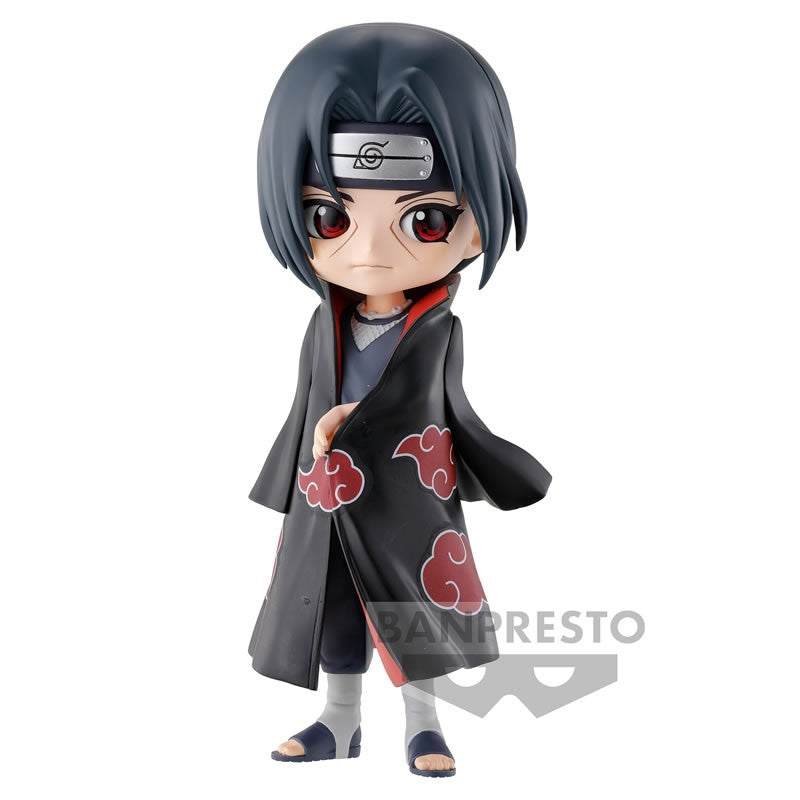 Figurine Q Posket de 14 cm d'Itachi Uchiha de Naruto Shippuden. Cette figurine captivante capture parfaitement le charisme et la présence imposante d'Itachi avec ses détails soignés et son expression déterminée. Parfait pour les fans de l'anime et les collectionneurs de figurines, cette pièce ajoute une touche d'authenticité à toute collection.